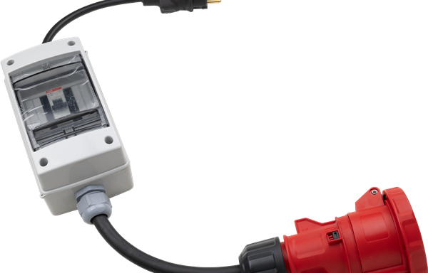 Przejściówka 400 V 32 A – 230 V 16 A (Schuko) do ogrzewania podłogowego MGF Vulcano POWER